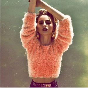 American Apparel Fuzzy Crop Sweater.
