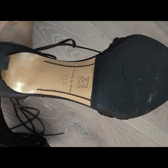 LOEWE Italian leather strappy heels - Picture 3 of 6