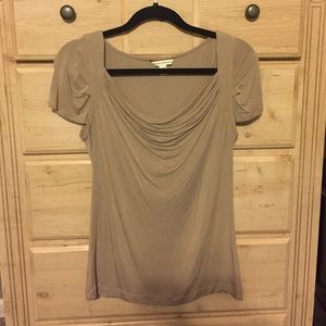 Short sleeve beige top