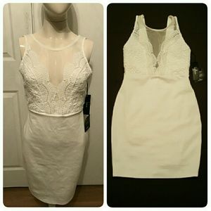 NWT Lulu's lace bodycon dress