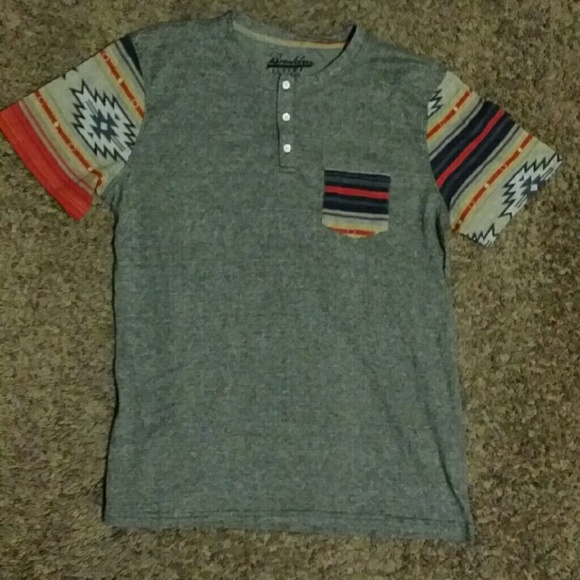 DESERT STRIPE SHORT SLEEVE HENLEY - Picture 4 of 4
