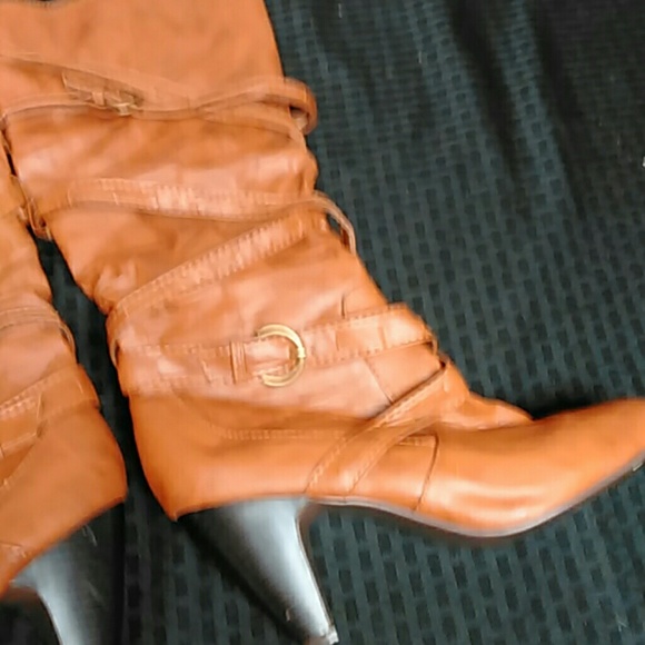 Women's tall, 3in. Faux leather, boot.