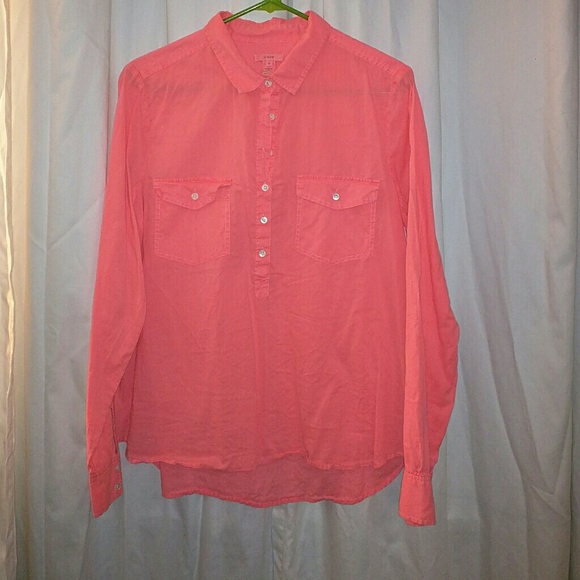 Bright Coral Blouse