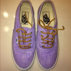 Vans purple shoes