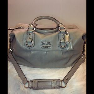 Pre-owned Coach #12949 Grey Madison XL Satchel