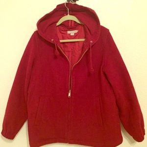 J Crew Red wool jacket