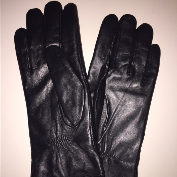 Michael Kors Black Leather Gloves