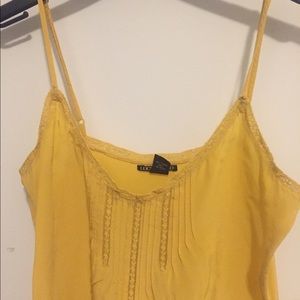 Lucky Brand, Yellow Silk Cami