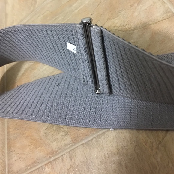 Sequined Elastic Belt / Silver - Picture 4 of 4