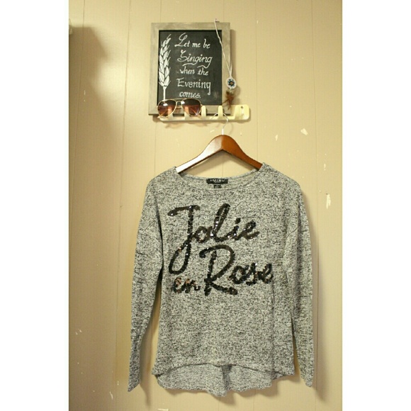 NWOT Grey French Sweater