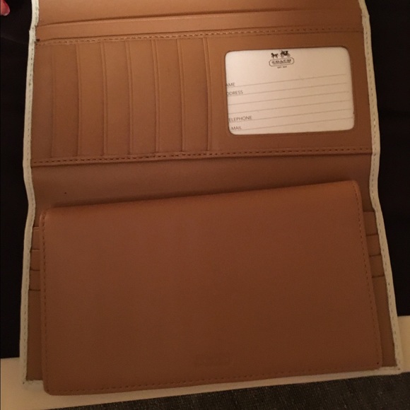 Authentic COACH wallet w/ checkbook - Picture 3 of 4