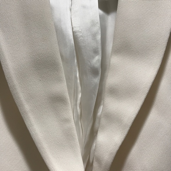 Worn once: Reiss Grosgrain White Blazer - Picture 3 of 4