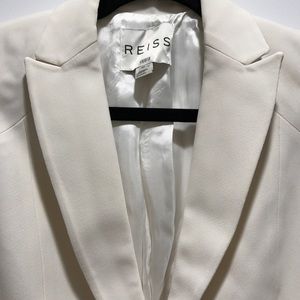 Reiss Jackets & Blazers - Reiss Grosgrain White Blazer Reiss Jackets & Blazers - Reiss Grosgrain White Blazer