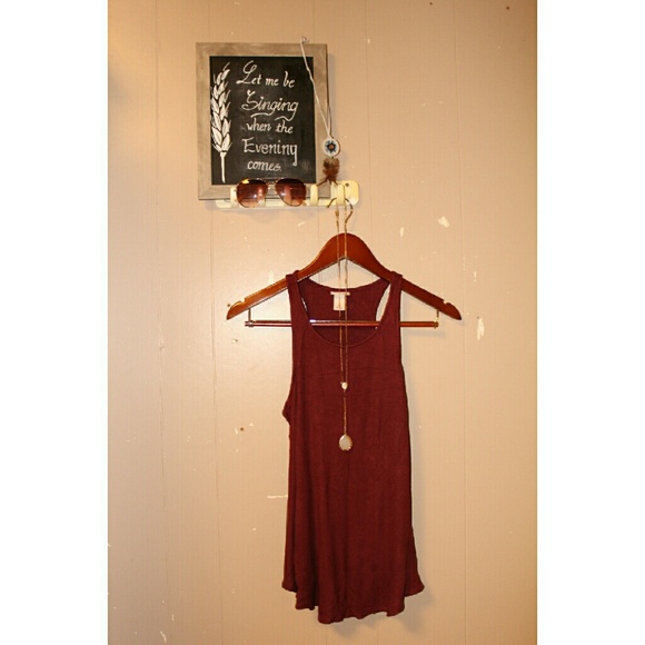 NWOT Burgundy Mossimo Swing Tank
