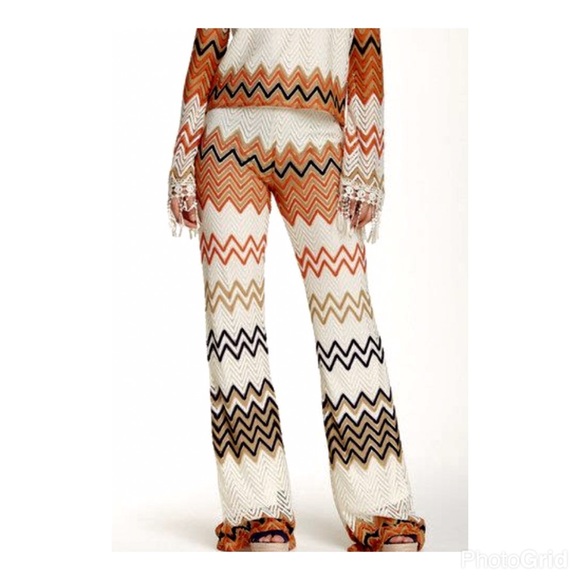 Romeo and Juliet Zigzag Wide Leg Pants- Size M