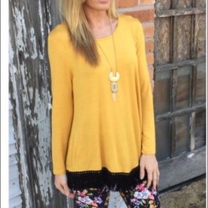 Sale ⚡️Vneck fringed tunic
