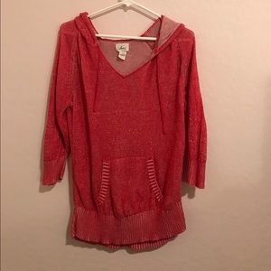 Levi's Red Knit Hoodie