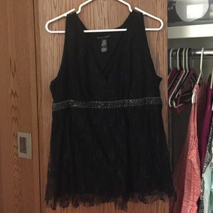 Black Lace Tank