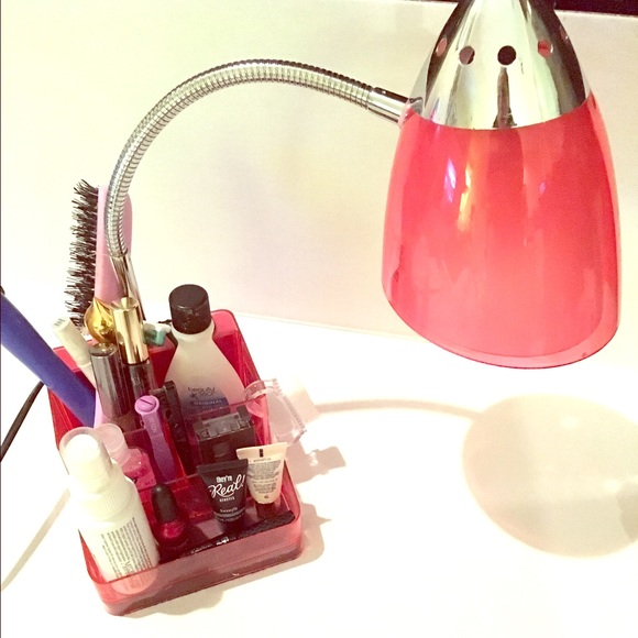 Vanity/desk/Makeup Lamp Organizer