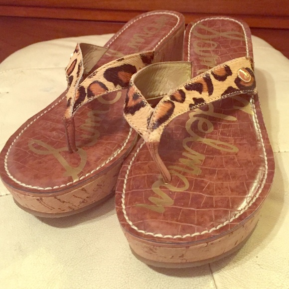Sam Edelman calf fur sandals
