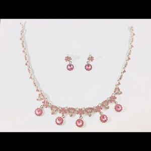 Women jewelry flower shape of necklace earringsset