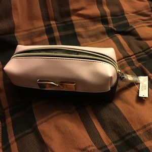 Victoria Secret Makeup bag.  Pink and black New.