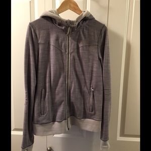 Lululemon heathered gray hoodie jacket