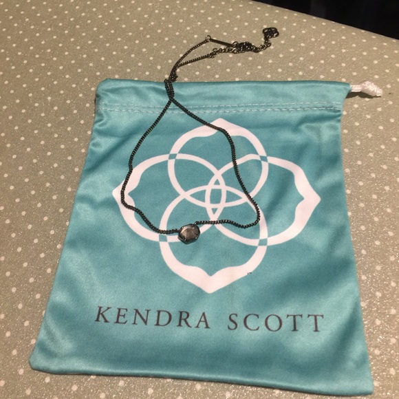 Small gun mental Kendra Scott Necklace.