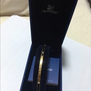 Swarovski gold bangle bracelet