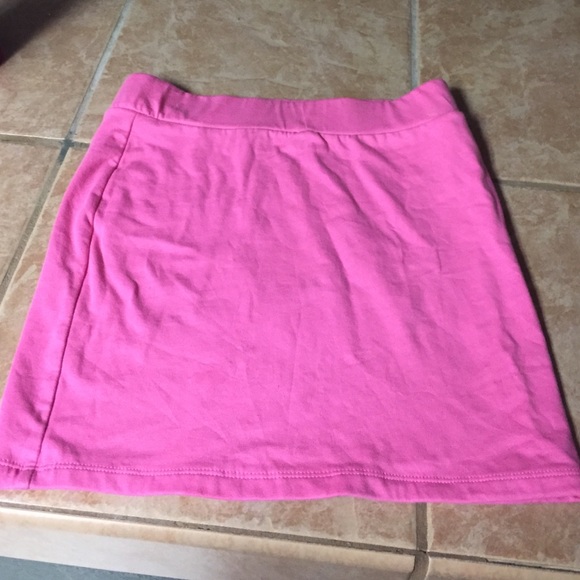 Pink pencil skirt