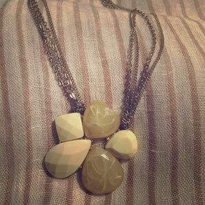 Cream colored Anthropologie statement necklace