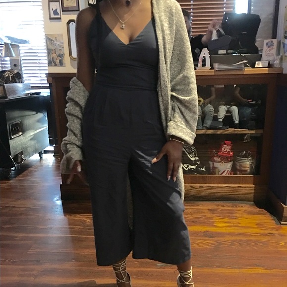 Zara Navy Jumpsuit