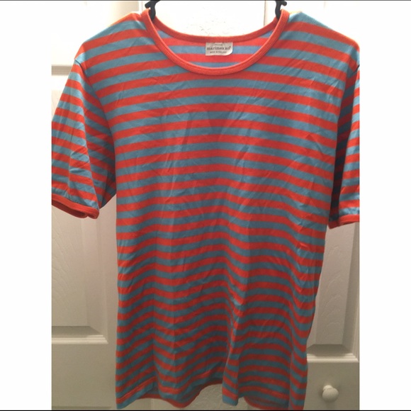 Blue and Orange short sleeve tee. - Picture 1 of 3