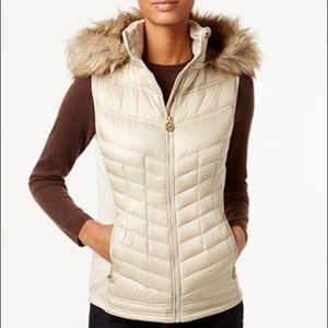 Michael Kors White Puffer Vest