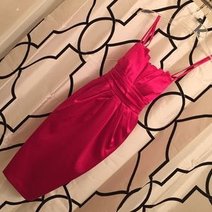 Hot Pink Cocktail Party Dress with POCKETS!