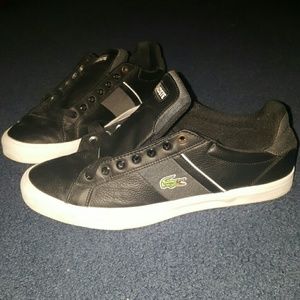 LACOSTE MEN'S TENNIS SHOE BLACK SIZE 9.5