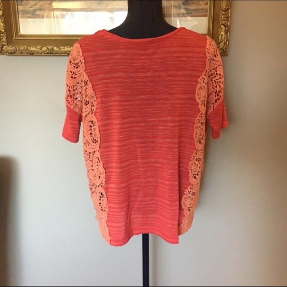 Free People We The Free Lace Sides Boxy Top - Picture 6 of 8