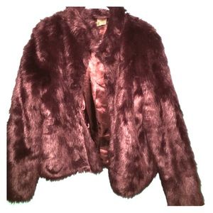 Faux fur coat
