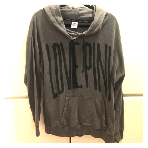 Victoria's Secret PINK gray pullover hoodie