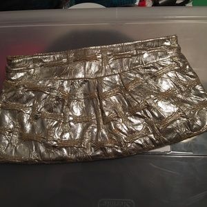 Dior silver hand bag