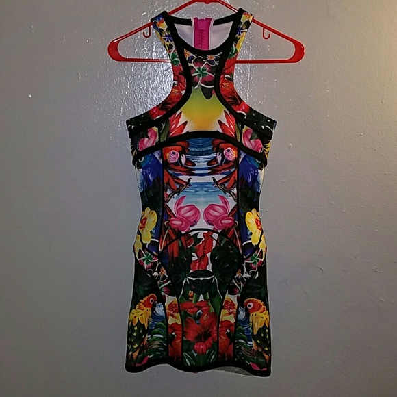 tropical Racerback style dress from Dsquared2