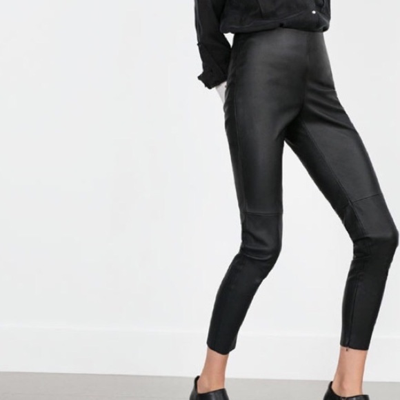 NWOT Zara leatherette pants
