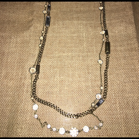 Bronze double strand necklace