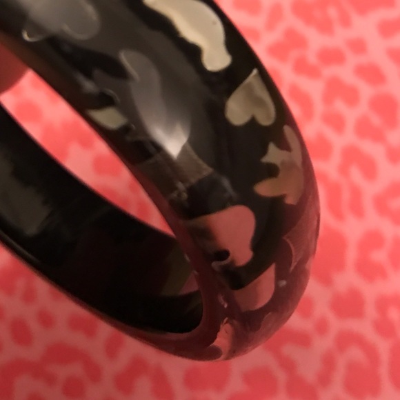 MMJ Clear resin bangle with bird 🐦 print - Picture 3 of 3