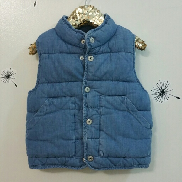 DONATED - GAP Boys 4T Denim vest - Picture 1 of 3