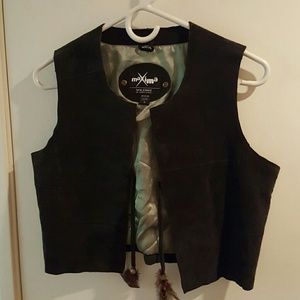 Leather vest