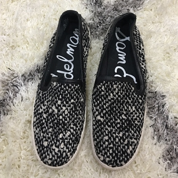 Sam Edelman Tweed Slip Ons - Picture 2 of 4