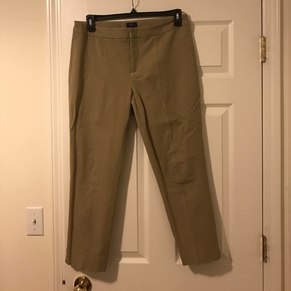 NYDJ khaki slim ankle pants