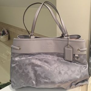 COACH Signature Nylon Drawstring Carryall