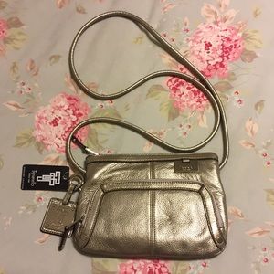 Leather hand bag